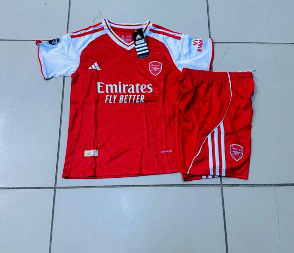 Arsenal 2025 Kids Home kit iconic Red & White
