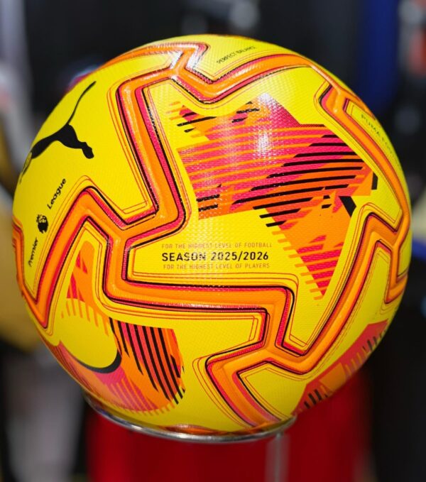 PUMA Orbita Premier League 25/26 Volt-Yellow Hi-Vis Match / Winter Ball (Orbita Lights)