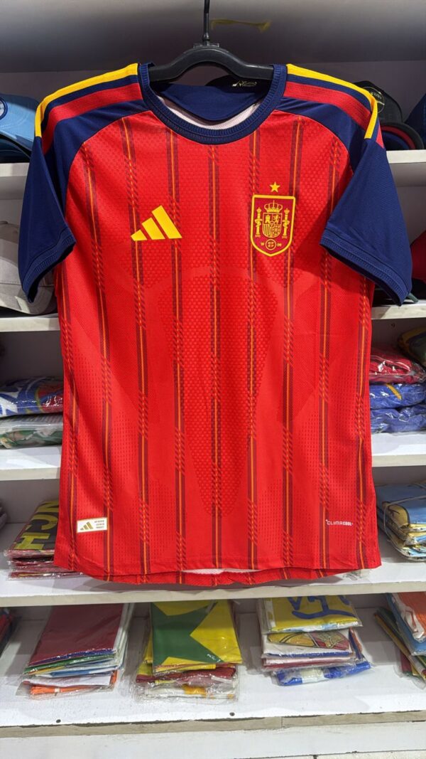 Official Spain 2026 World Cup Home Jersey - Adidas Red & Gold Vintage Edition