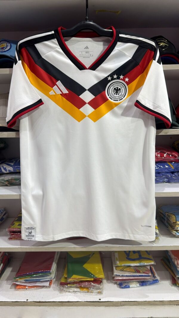 Official Germany 2026 World Cup Home Jersey - Adidas Last-Ever Edition White & Tricolor