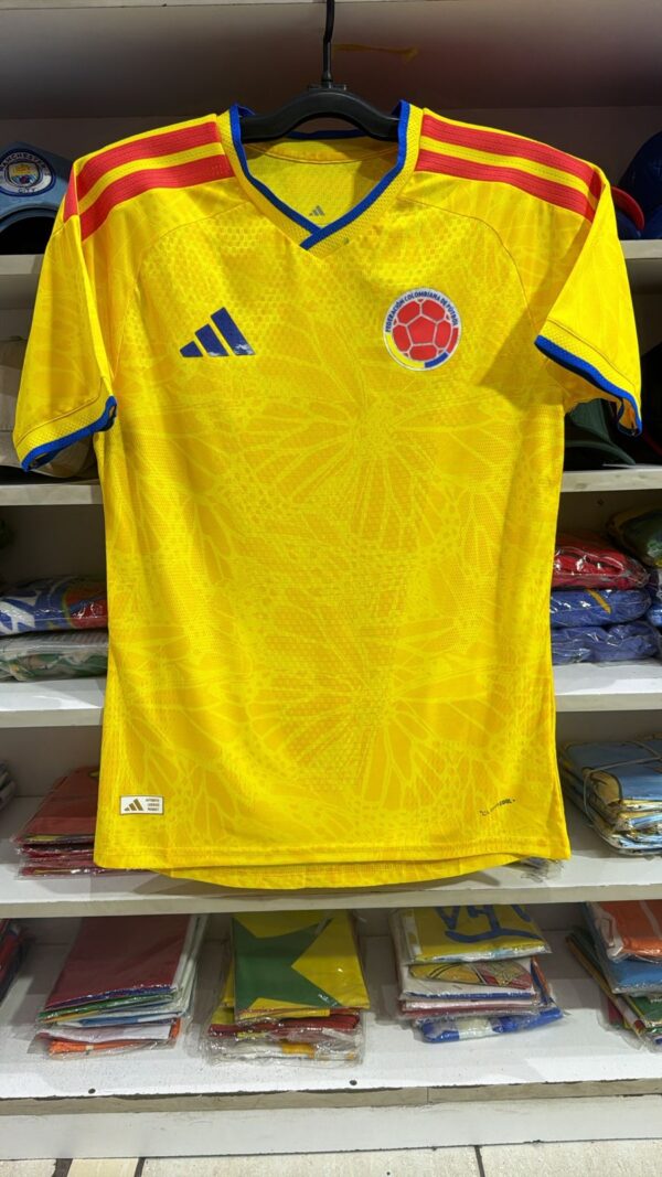 Official Colombia 2026 World Cup Home Jersey - Adidas Yellow Butterfly Heritage Edition