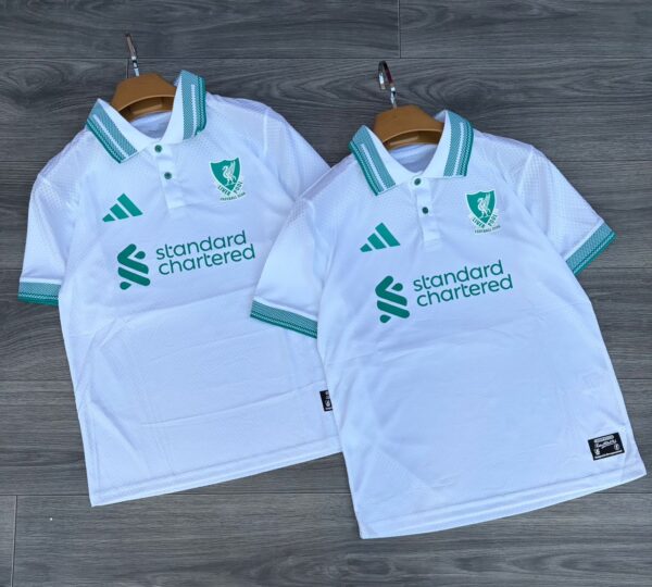 Official Liverpool FC 25/26 Terrace Icon Jersey - Adidas Originals White & Sea Green Special Edition