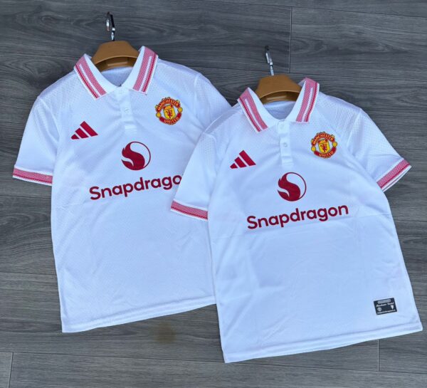Official Manchester United 25/26 Special Edition White Polo Jersey - Adidas Premium Fan Wear