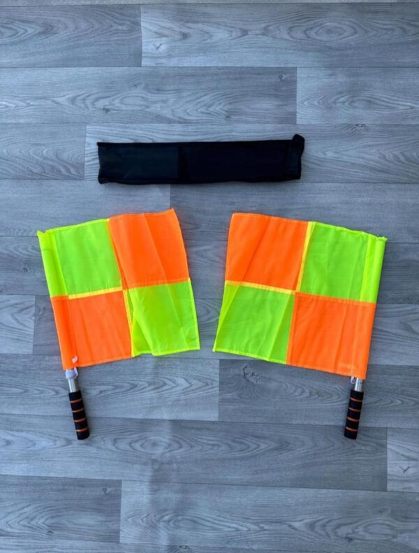 Professional Linesman Referee Flags with Carrying Case – High-Visibility Agility Set