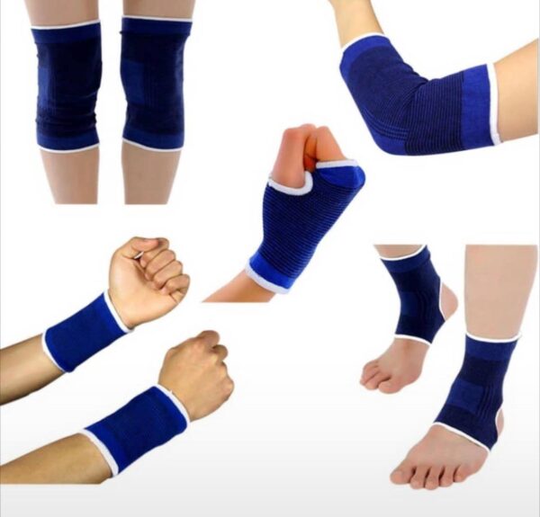 Elite 4-in-1 Comprehensive Sports Support Set – Compression Sleeves for Knee, Elbow, Ankle, and Palm