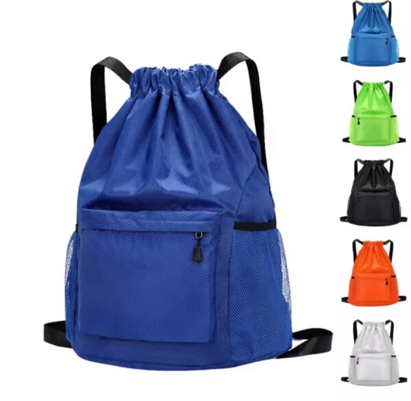 Apex Multi-Purpose Waterproof Sports Sackpack – Extra-Large Drawstring Gym Bag with Ball Compartment